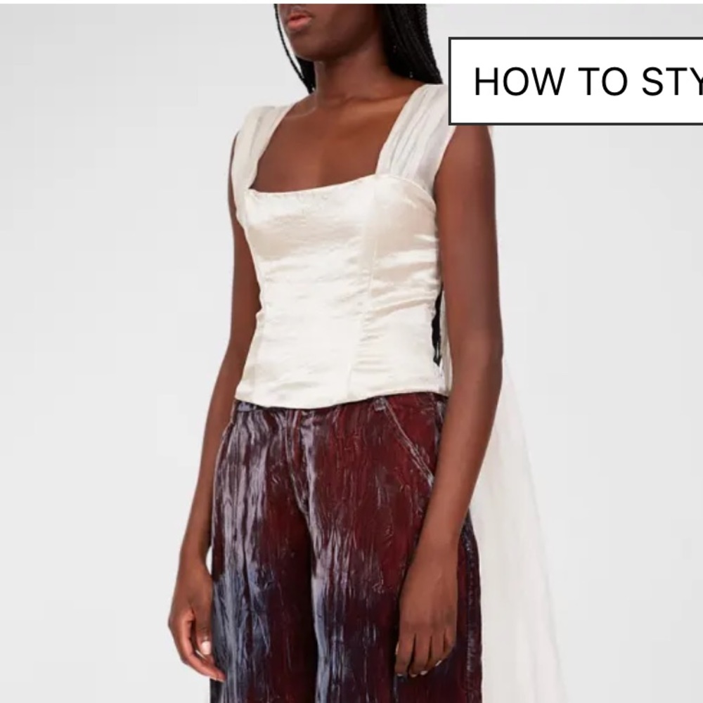 NWOT! Collina Strada Amaryllis Corset Top